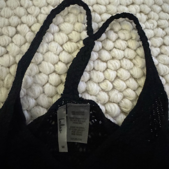 Lulu's Black Crochet CoverUp - Picture 3 of 4